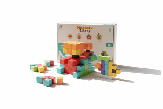 Bloques Cubos Stem Magnéticos Magnetic Blocks Shine 2886641 48