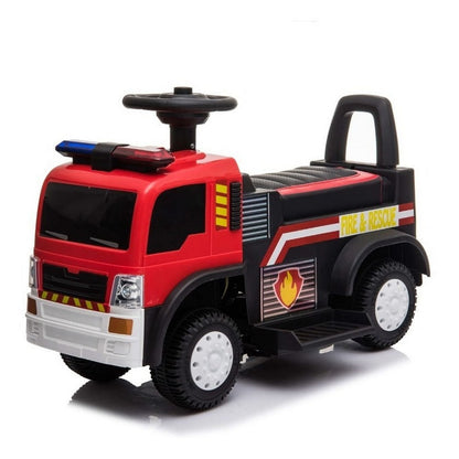 Andarín Camión De Bomberos A Batería Cn-shj7008 Color Rojo