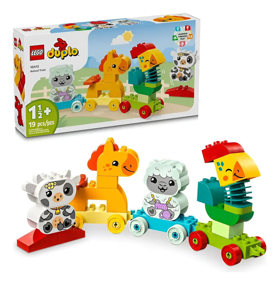 Lego Duplo Mi Primer Tren De Animales 19 Piezas 10412 19 Duplo