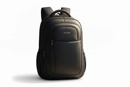 Mochila Impermeable Porta Notebook Negra 18 Kl1199 Shine Negro Liso