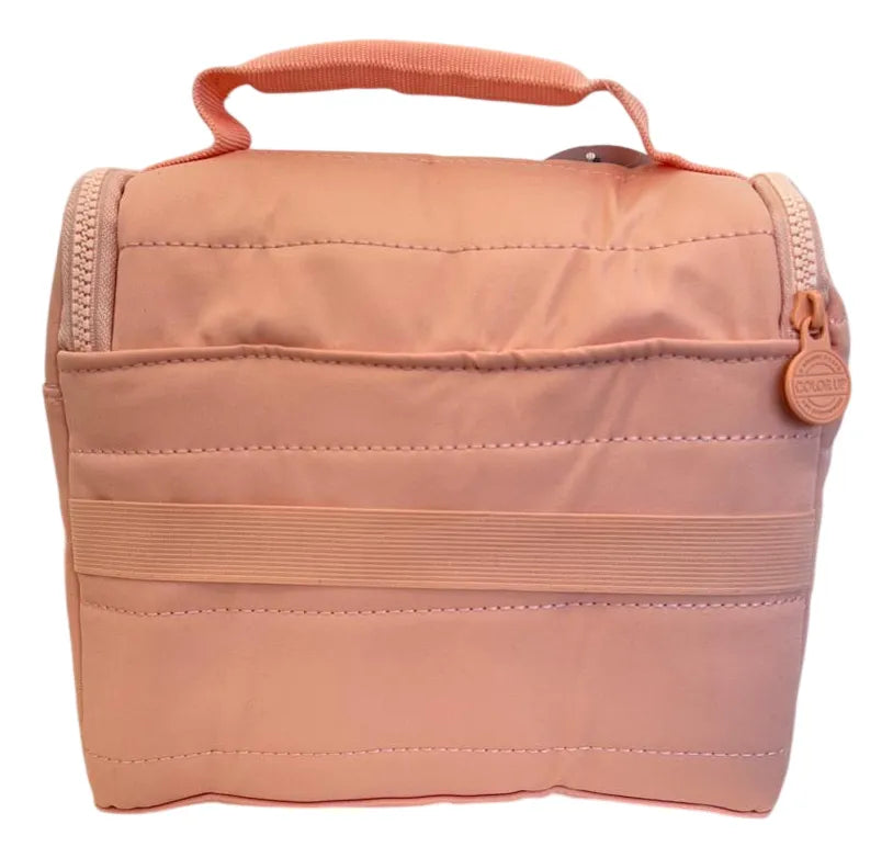 Lunchera Térmica Escolar Con Correa Sl2503r Kinderland Rosa