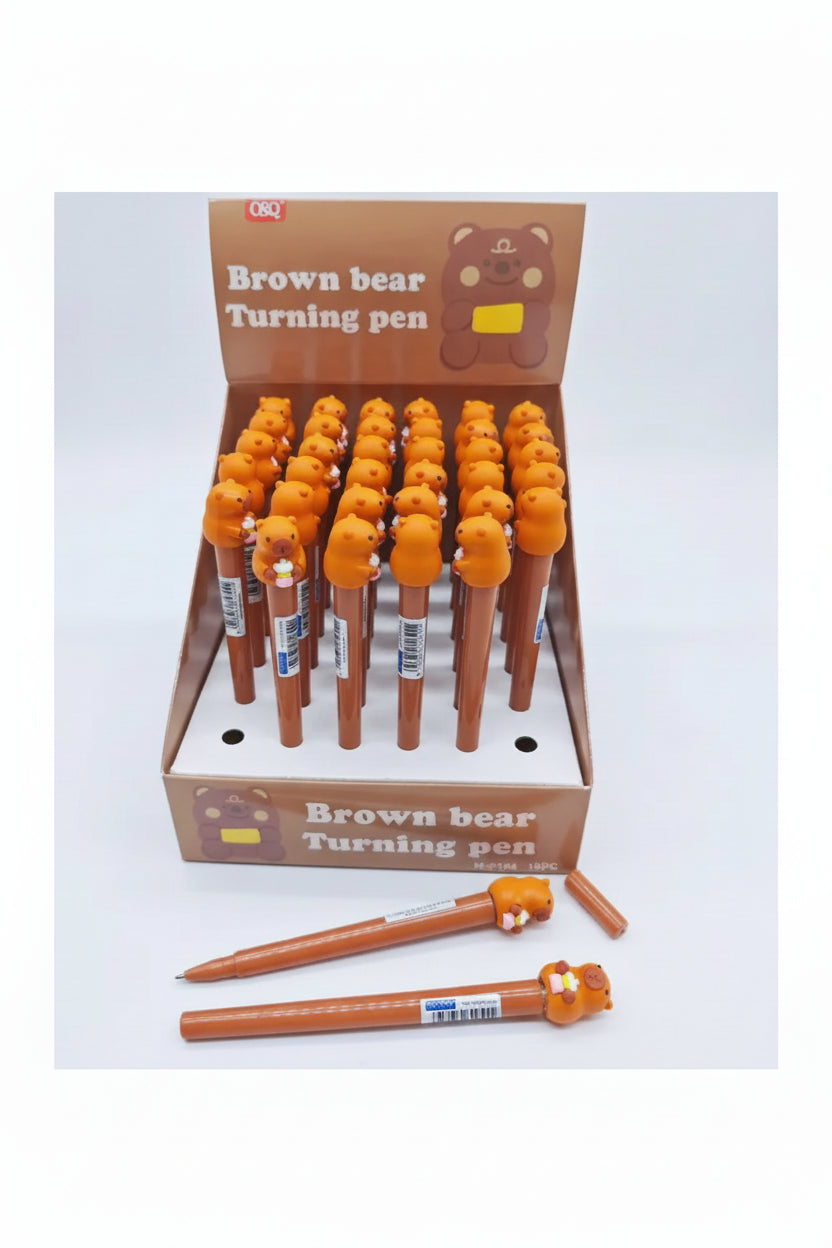 Lapicera Con Adorno Capibara Kl1386 Shine Capibara