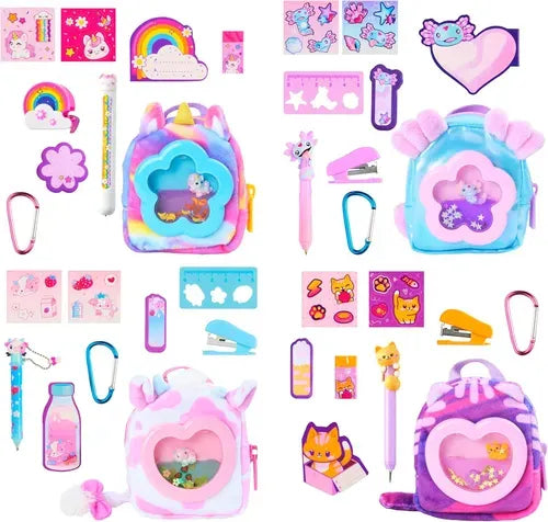Real Littles Kit X4 Mini Bags Liquid Charms Coleccionable