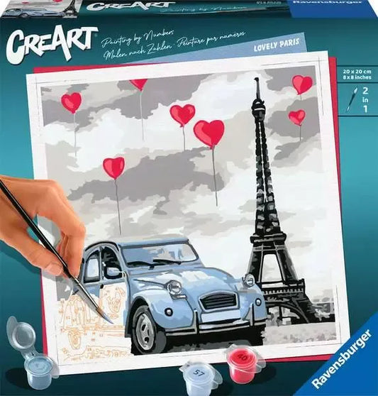 Ravensburger CreArt Pinta Por Numeros Lovely Paris 28996