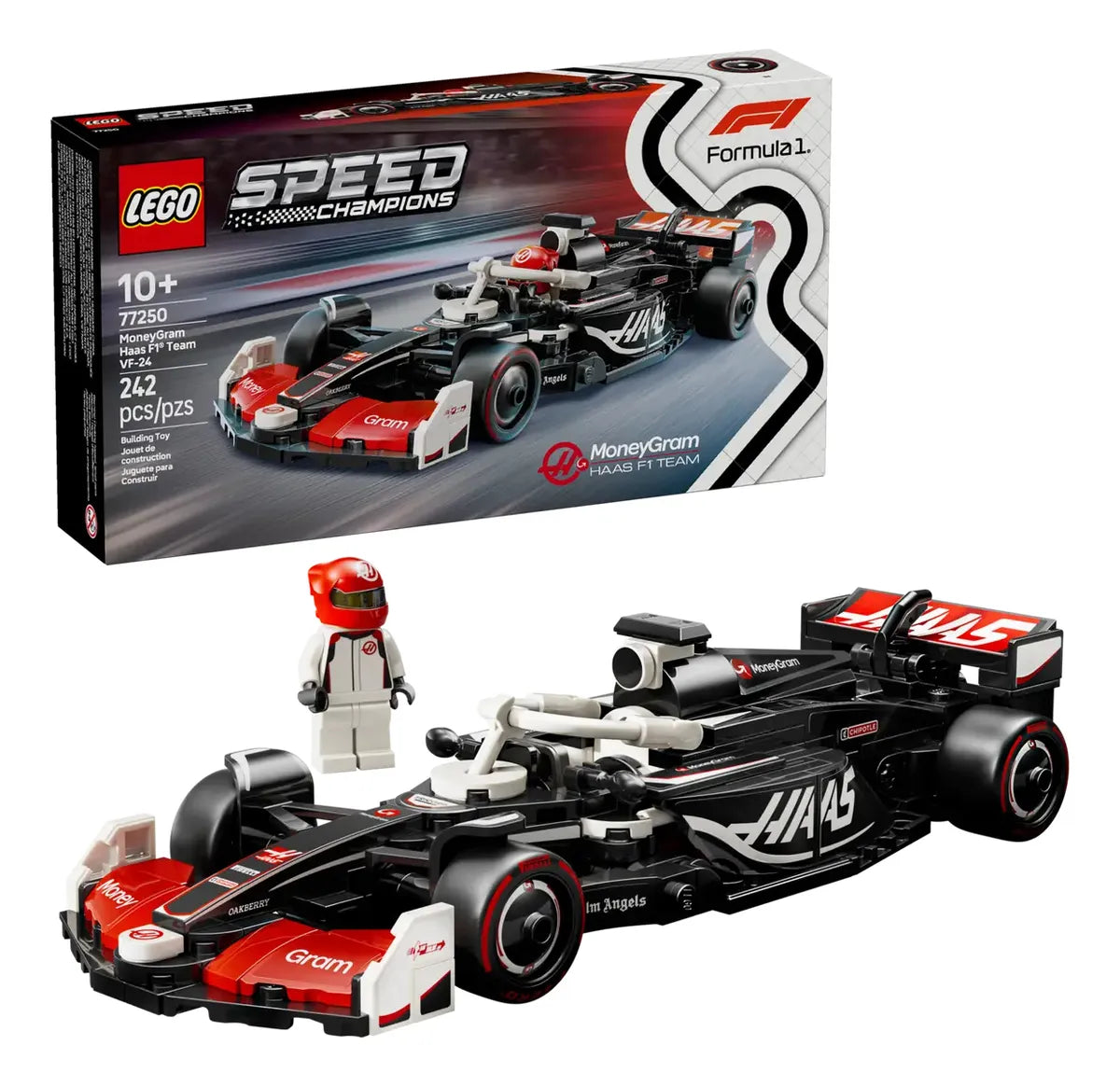 Lego Speed Champions Coche Carreras Moneygram Haas F1® 77250