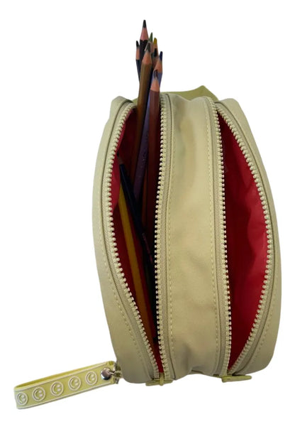 Cartuchera Escolar Doble Cierre Sl2505v Kinderland Verde