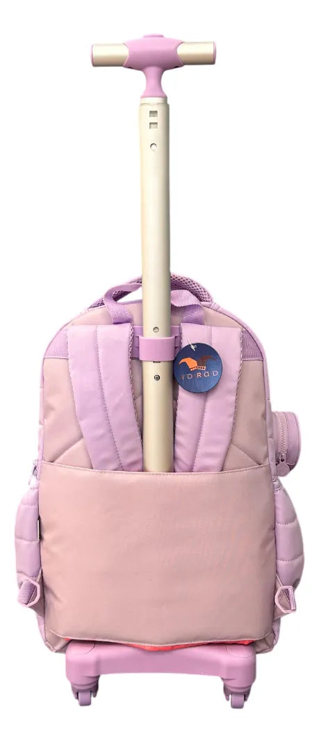 Mochila Carrito Escolar 18 Pulgadas Sl2501l Kinderland Lila