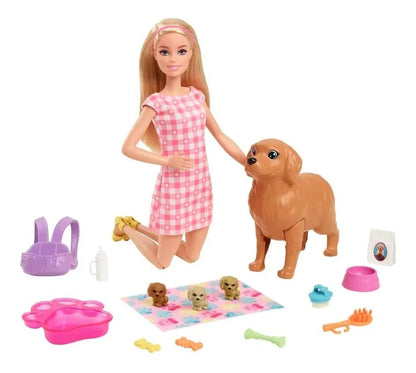Muñeca Barbie Mascotas Perritos Magicos Hck75 Mattel