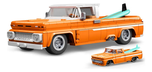 Mattel Brick Shop Bloques Hot Wheels Chevy 62 858 Pzs Jft20 858 Elite Camioneta Chevy