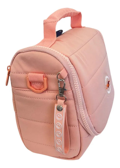 Lunchera Térmica Escolar Con Correa Sl2503r Kinderland Rosa