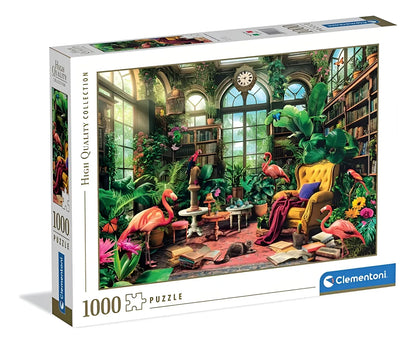 Clementoni Puzzle 1000pzs Biblioteca En El Invernadero 39889
