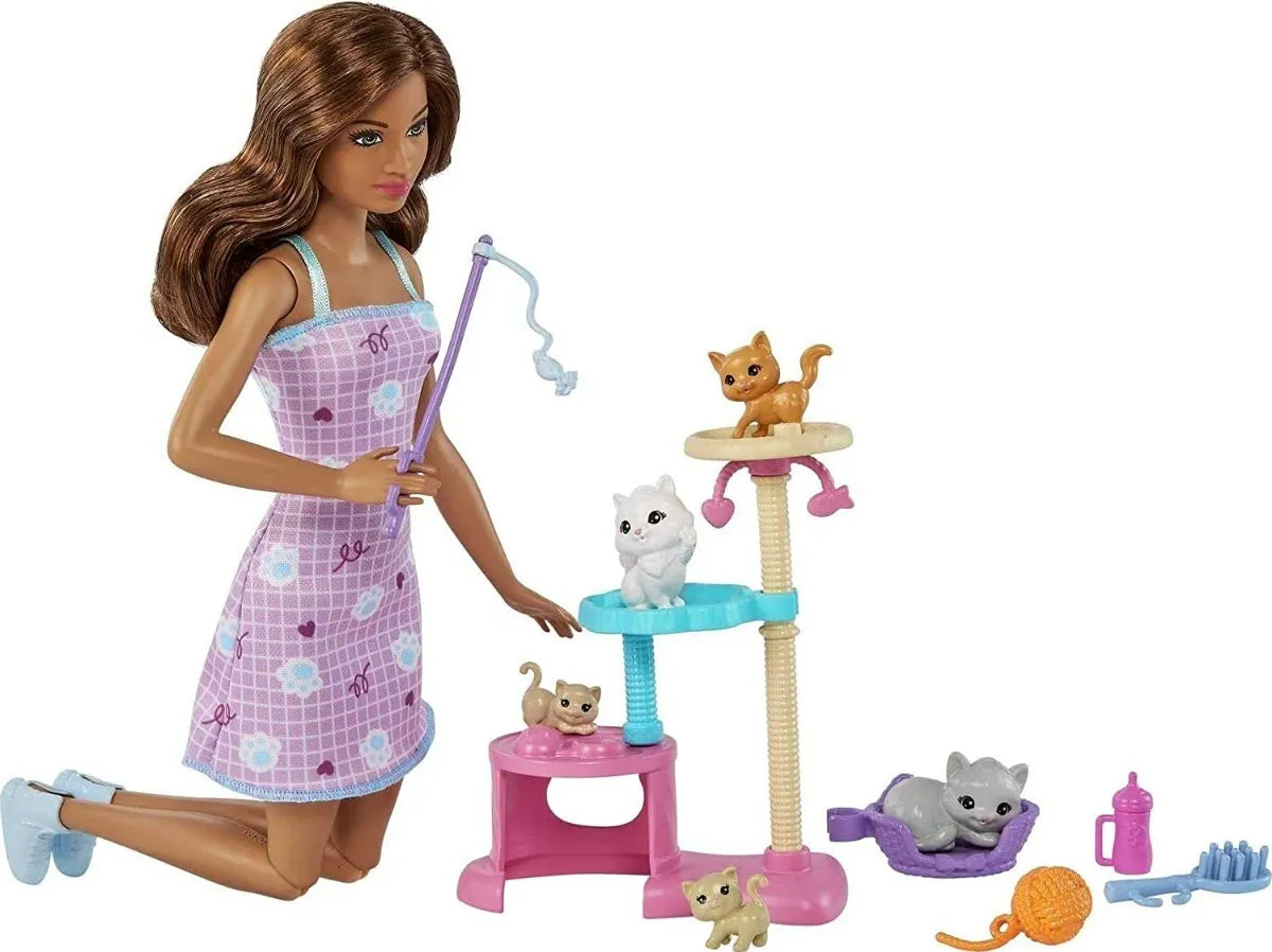 Muñeca Barbie Kitty Condo Cuidado De Gatitos Hhb70 Mattel