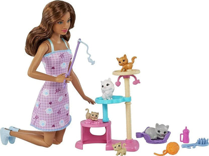 Muñeca Barbie Kitty Condo Cuidado De Gatitos Hhb70 Mattel