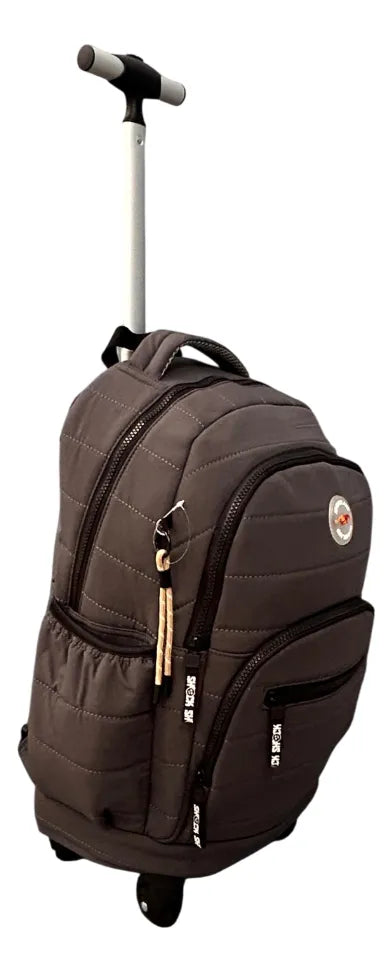 Mochila Carrito Escolar 18 Pulgadas Sl2501g Kinderland Gris