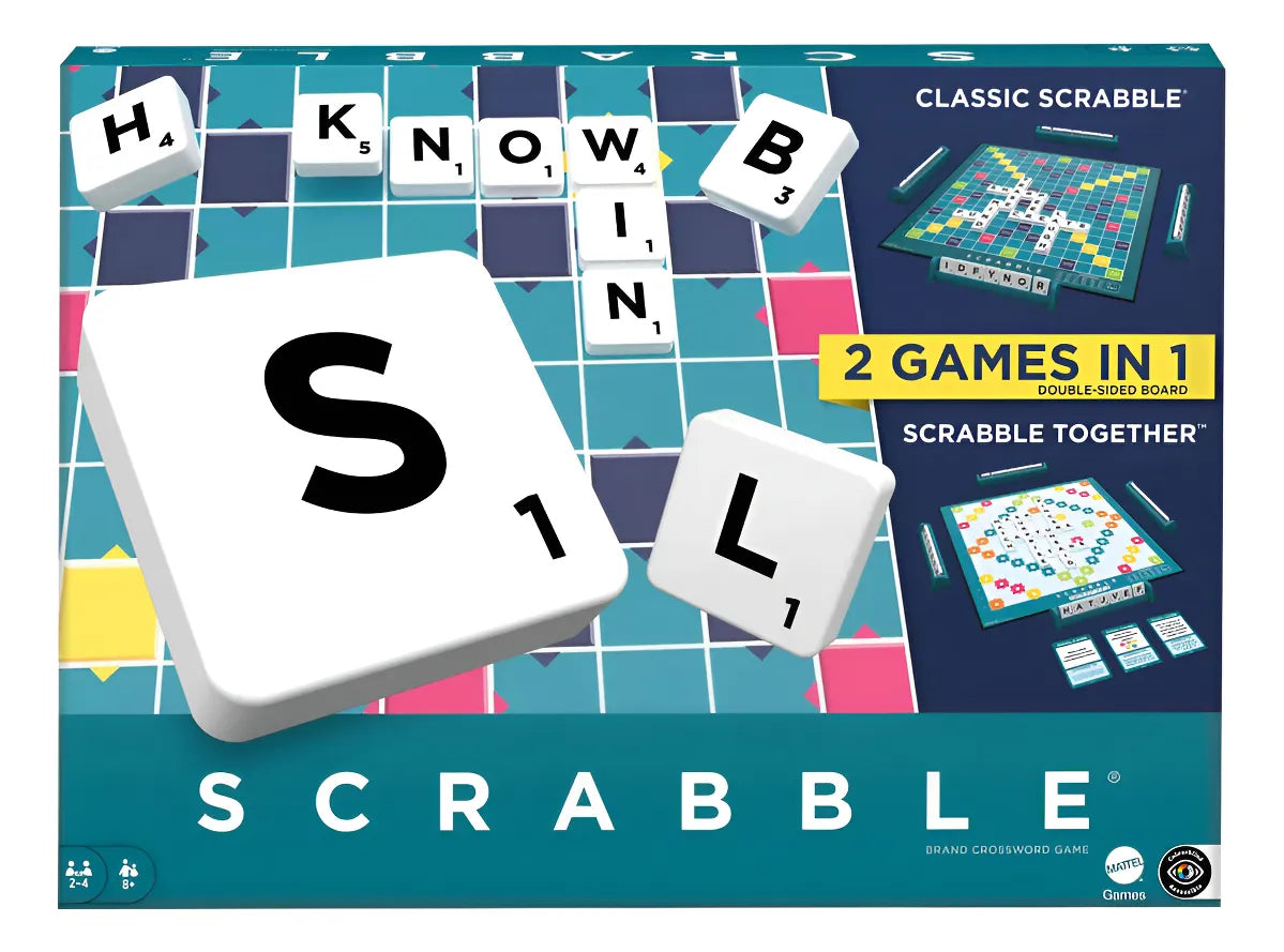 Juego De Mesa Scrabble 2 En 1 Hxm54 Mattel