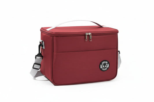 Bolso Lunchera Con Correa Marron Kl1191 Shine Marrón