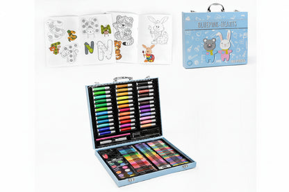 Set De Arte Azul 152 Pzs Kl1033-b Shine