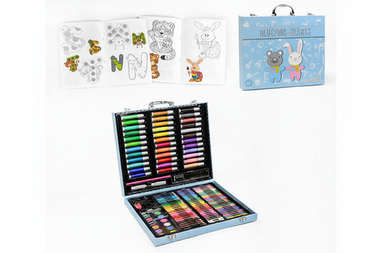 Set De Arte Azul 152 Pzs Kl1033-b Shine
