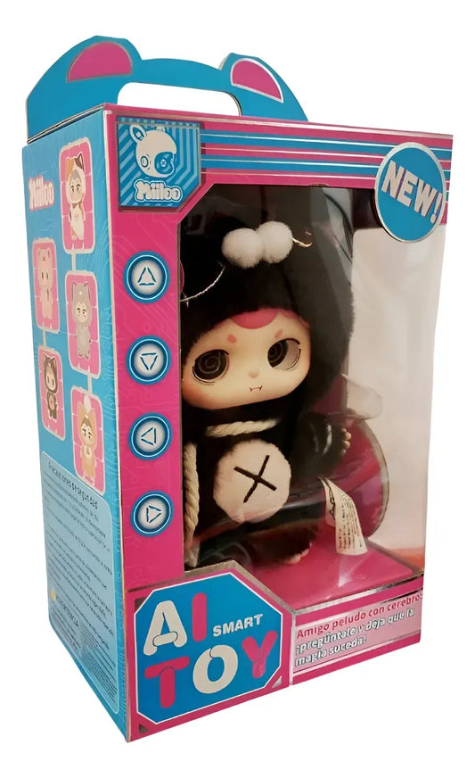 Miiloo Muñeca Peluche Inteligencia Artificial Negro 0042