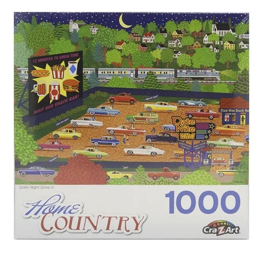 Puzzle 1000 Pzs Home Country Noche De Autocine 419604 E. F