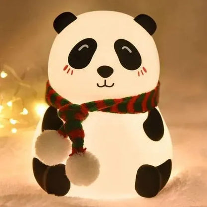Velador Infantil Usb Recargable Panda 14cm Kl310 Shine Panda