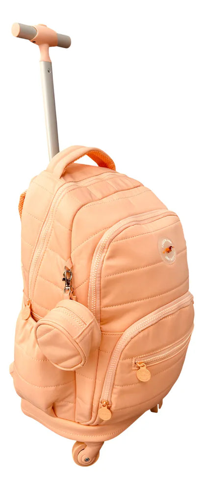 Mochila Carrito Escolar 18 Pulgadas Sl2501 Kinderland Rosa