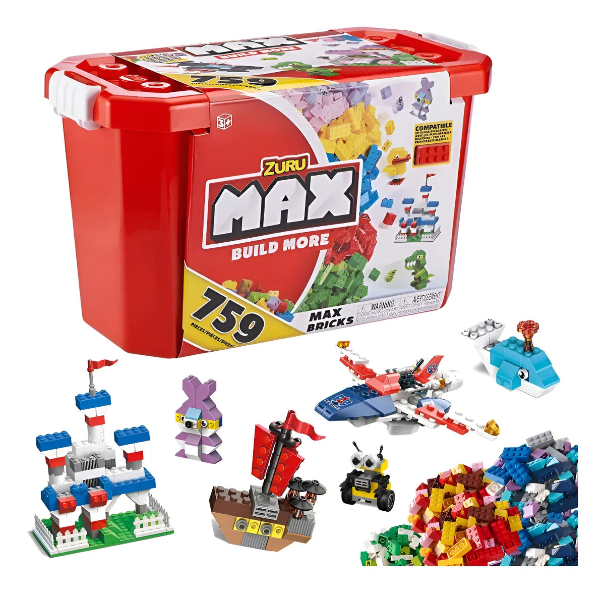 Max Build More Ladrillos Bloques 759 Pzas 8347 Compatible 759