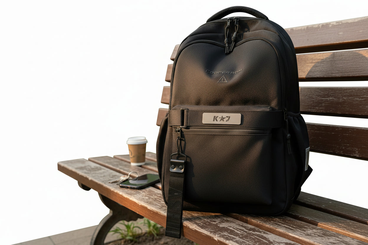 Mochila Escolar Gris Negro Kl 1165 Shine Negro