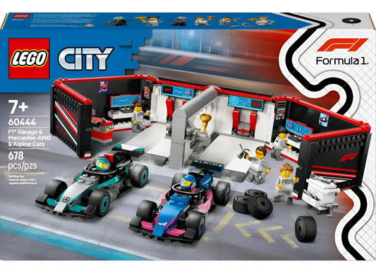 Lego City Garaje De F1® Con Coches Mercedes-amg Y Alpine 604