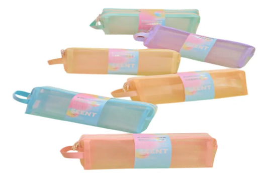 Cartuchera Escolar Tubo Translúcida Sl6906 Shine Rosa