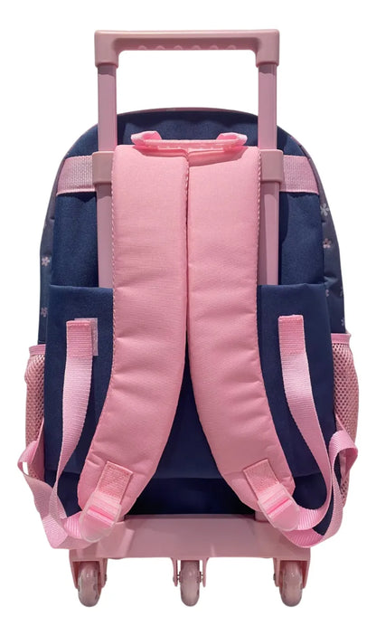 Mochila Carrito Escolar Moño 18 Pulgadas Zykl008 Shine Violeta