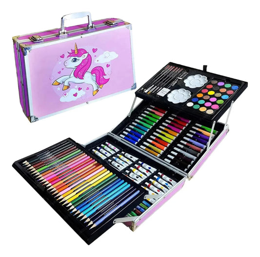 Set De Arte Rosa 150 Pzs Kl1032-g Shine
