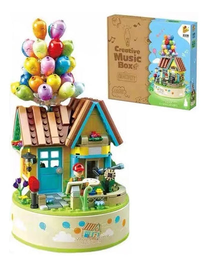 Panlos Bricks Caja Musical Puzzle 3d Casa Globos Up 2143295 528