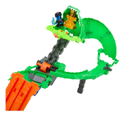 Hot Wheels Monster Truck Pista Tiburon Vs Dinosaurio Jfr06 Colorido