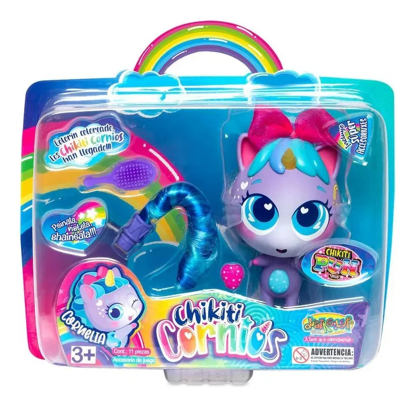 Muñeco Chikiticornio Lila Cornelia 996169 Distroller
