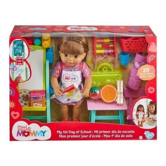 Muñeca Little Mommy Mi Primer Dia De Escuela Mattel Hbj58