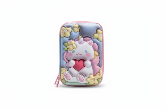 Cartuchera 3d Unicornio Sentado Kl1271 Shine Unicornio