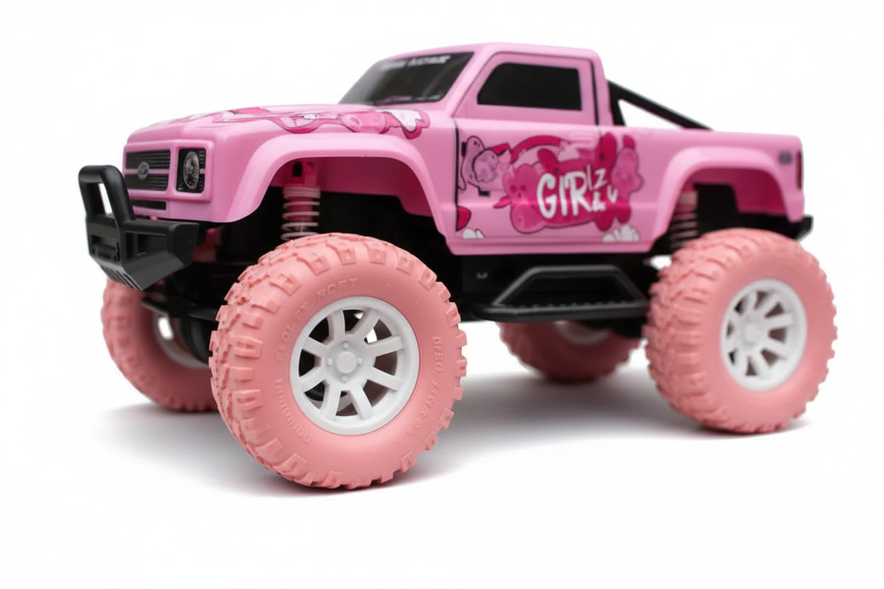 Camioneta Jeep A Radio Control 1:18 3104726 Shine Rosa