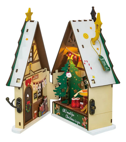 Robotime Rolife Puzzle 3d Casa Navideña Ds036