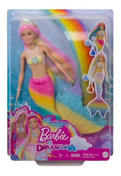 Barbie Dreamtopia Sirena Arcoíris Mágico Mattel Gtf89