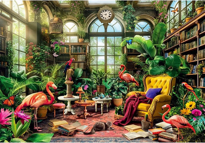 Clementoni Puzzle 1000pzs Biblioteca En El Invernadero 39889