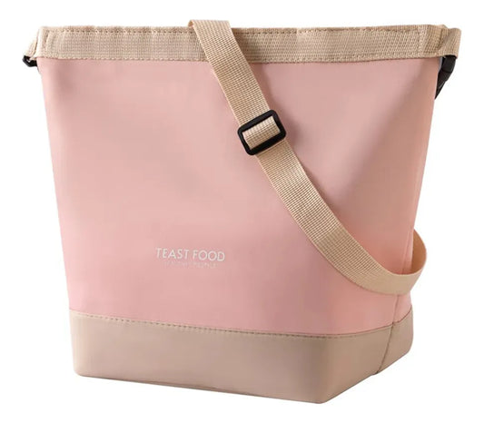 Bolso Lunchera Metalizada Rosa Kl1185 Shine Rosa