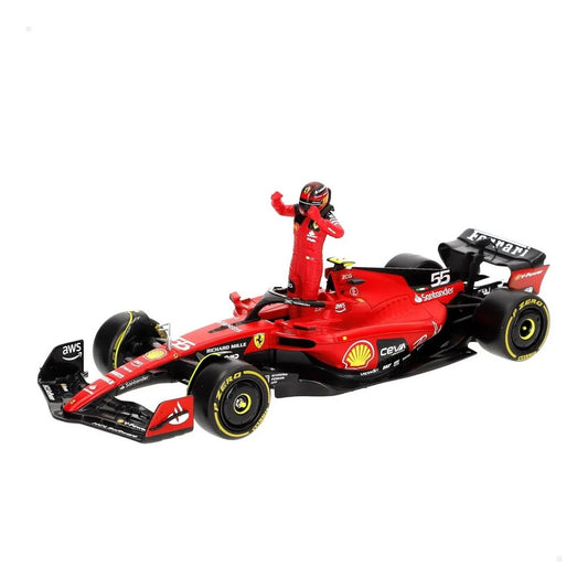 Bburago 1:24 Ferrari Sf-23 W/driver, Sainz  18-26809