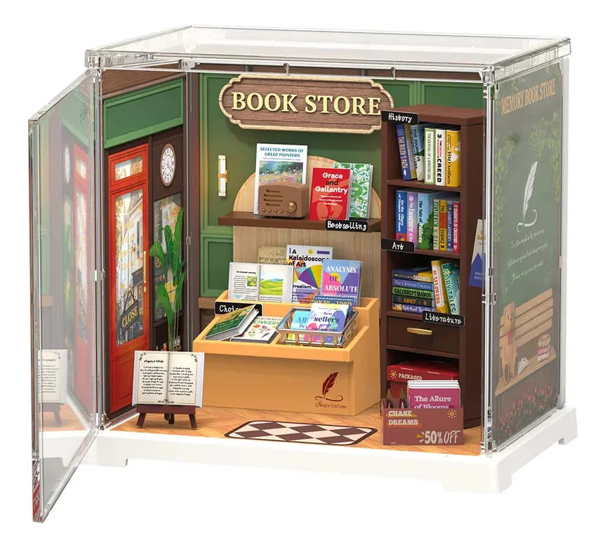 Robotime Rolife Puzzle 3d Memory Book Serie De Tienda Dws04b