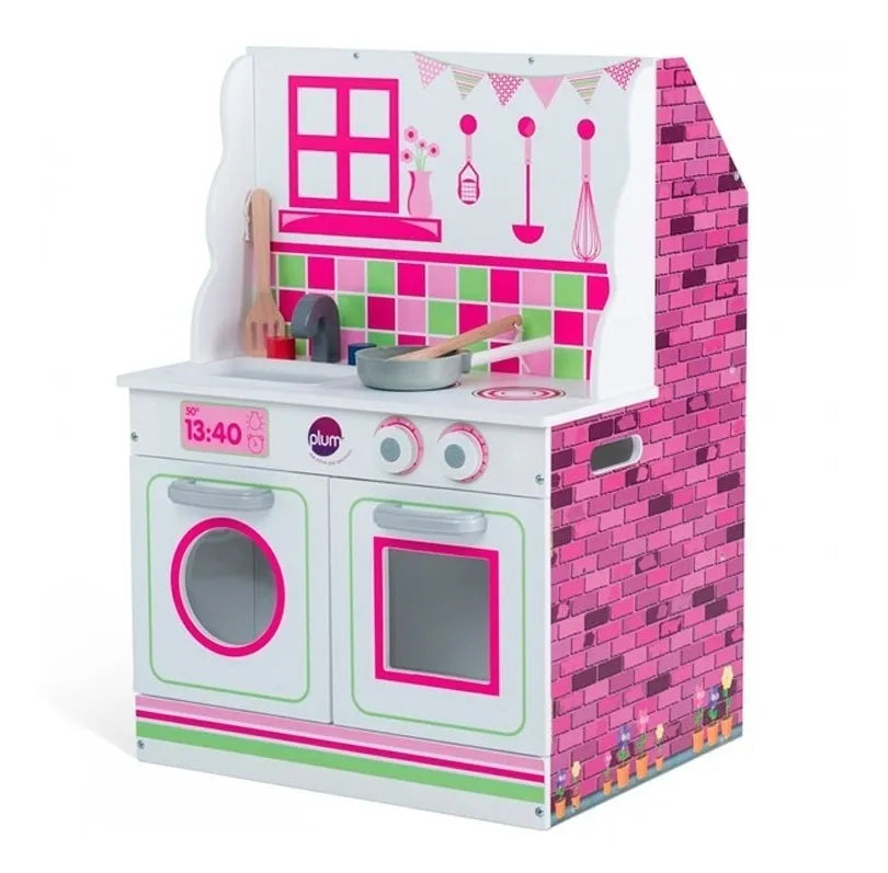 Casa De Muñecas Y Cocina 2 En 1 Plum 41070 Rosa