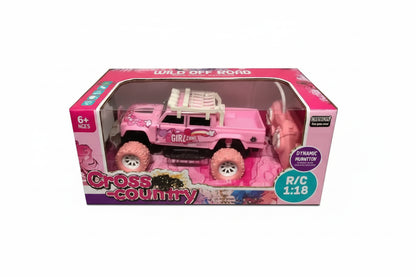 Camioneta Jeep A Radio Control 1:18 3104726 Shine Rosa