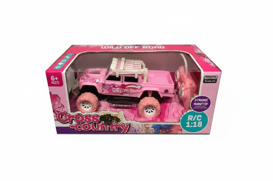Camioneta Jeep A Radio Control 1:18 3104726 Shine Rosa