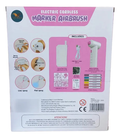 Maker Airbrush Aerógrafo Eléctrico Inalámbrico Sl4005 Vs
