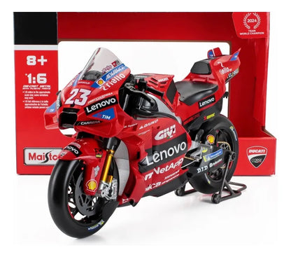 Maisto 1:6 Ducati Lenovo Gp 2024 #23 Bastianini 32245 Rojo