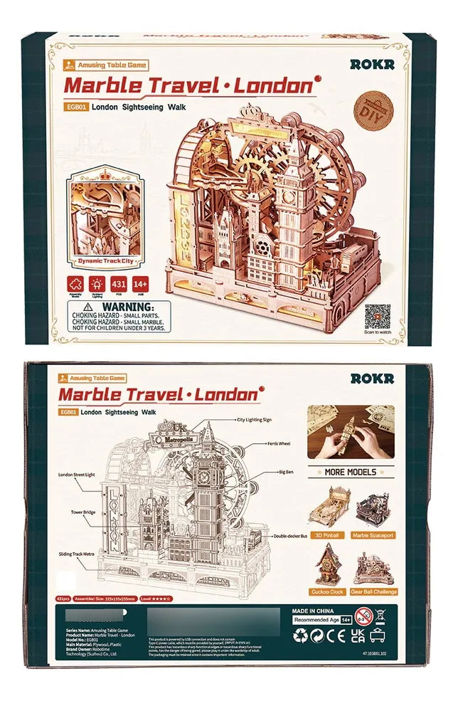 Robotime Puzzle 3d Rokr Marble Travel London Egb01